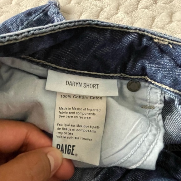 Paige Denim Cut Off Destructed Fray Daryn Jean Shorts‎ Sz 27 - Picture 4 of 8
